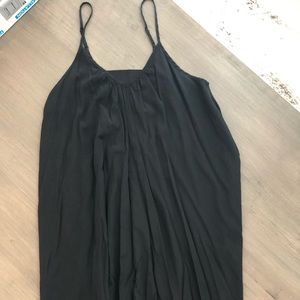 Pink Stitch Black Dress